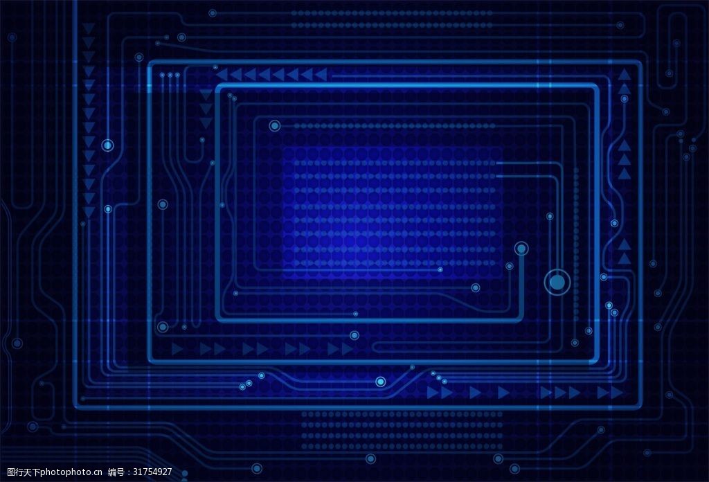 電子科技電路板矢量素材