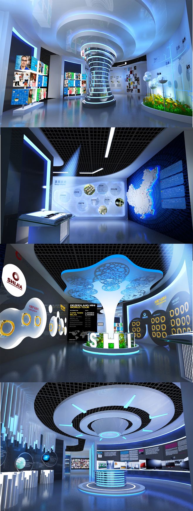 企業(yè)電子科技展廳設(shè)計(jì)與規(guī)劃 融合科技與藝術(shù)的未來(lái)體驗(yàn)空間